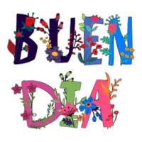 Pegatinas de buenos dias y buenas noches stickers