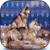 Siberian Husky Dog keyboard icon