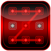 Neon Pattern Lock icon
