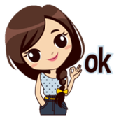 Girl Boy Daily Chat Sticker Packs : WAStickerApps icon