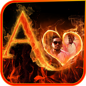 Fire Text Photo Editor icon