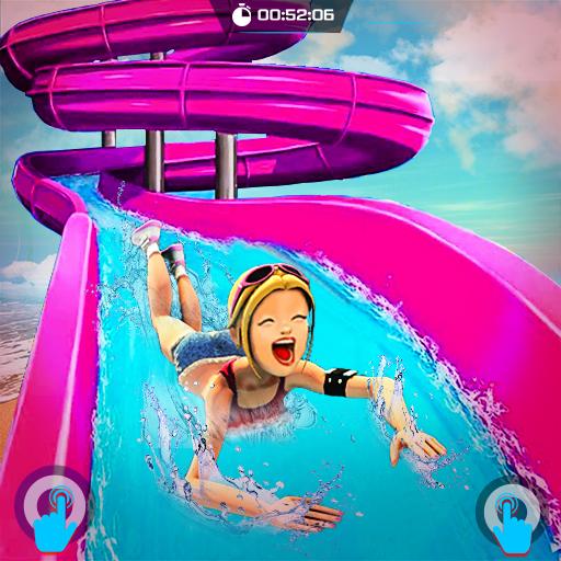 Uphill Water Slide Racing Adventure icon
