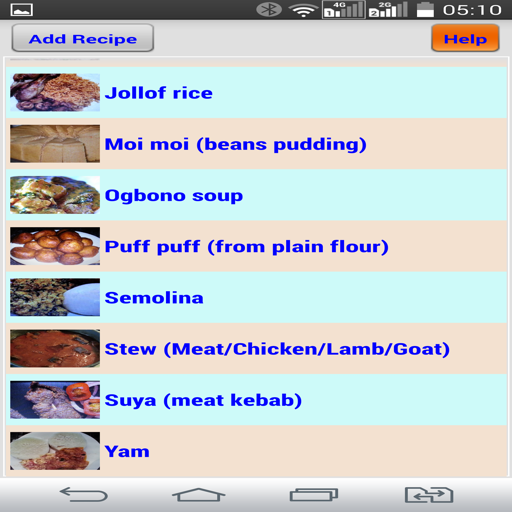 Digitised Nigerian Food Recipe icon