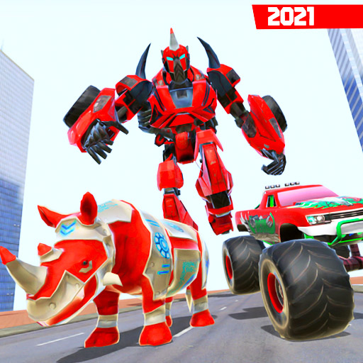 Grand Rhino Robot car transform game icon