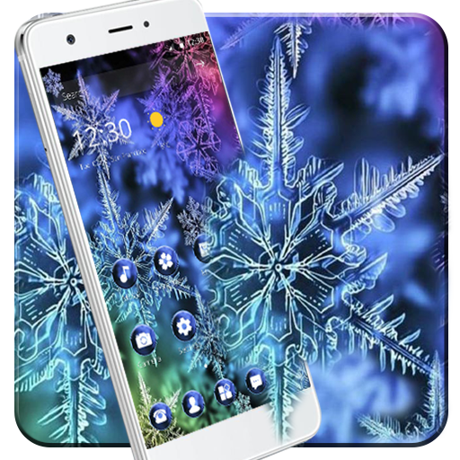 ikon Tema Bunga Es Transparan Warna