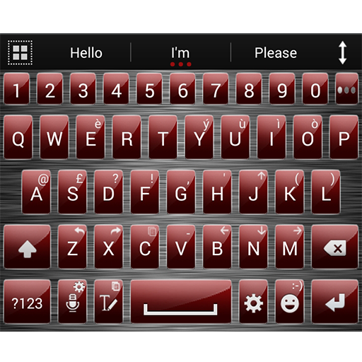 Theme for A.I.type Metal Red icon