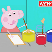🐷 Pepa Drawing Adventure Kids Games - NEW icon