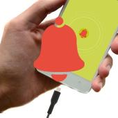 Anti theft alarm icon