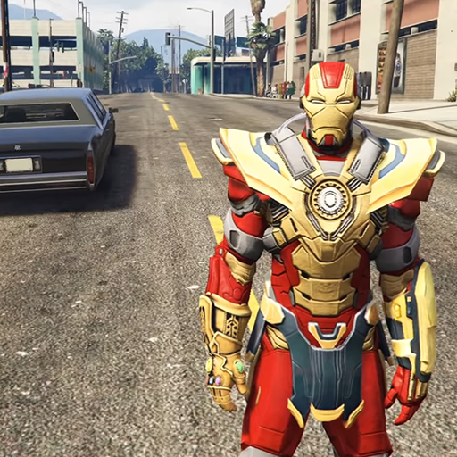 Super Rope Hero Fire Fighter - Gangstar Crime Free icon