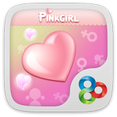 Pink girl GO Launcher Theme icon