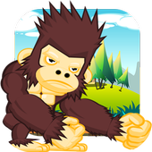 Banana monkey island king icon