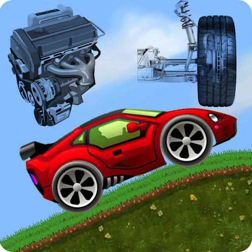 Racing on cartoon cars on the hills and mountains иконка