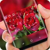 Love Red Rose Keyboard Romantic Theme on 9Apps