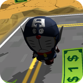 3D Captain Cat Man Run Game icon