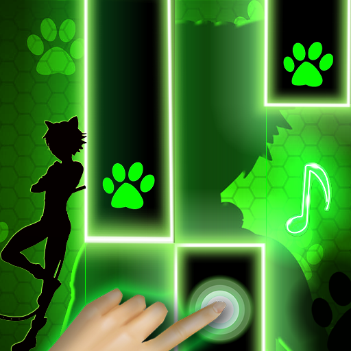 Magic Cat Piano Noir Tiles icon