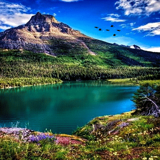 Hilly Lake View LWP icon