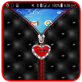 Heart Zip Screen Lock иконка