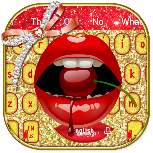Red Hot Kiss Lip Keyboard icon