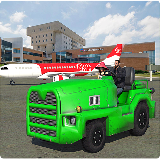 Airport Taxi Driver Car Simulator Games icon