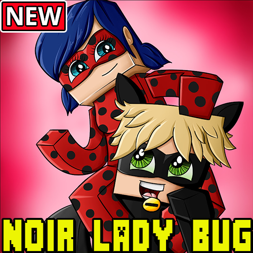 Noir LadyBug Mod for Minecraft PE أيقونة