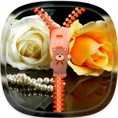 Pearl rose Zipper Lock Screen icon