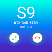 S9 style theme for Samsung, full screen caller ID icon