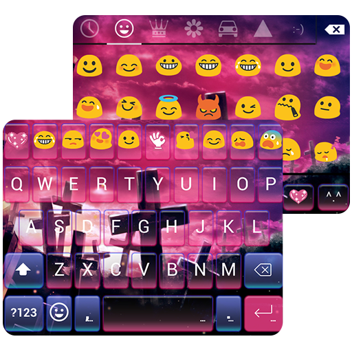 Cross Emoji Keyboard Theme icon