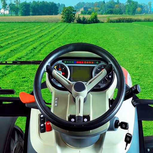 جرار عربة الزراعة أيقونة