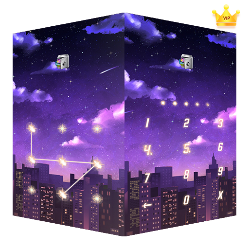 AppLock Live Theme Starry Night – Paid Theme icon