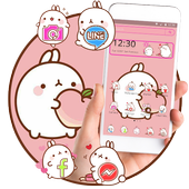 Cute Cartoon Rabbit Theme icon