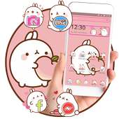 Cute Cartoon Rabbit Theme on 9Apps