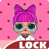 Lol Cute Wallpaper Dolls Pattern Heart App Lock icon