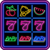 777 Slot Fruit Neon icon