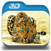3D tiger wallpaper icon
