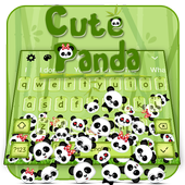 Cute Panda Keyboard Theme icon