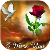 Miss you images - miss you photo frame icon