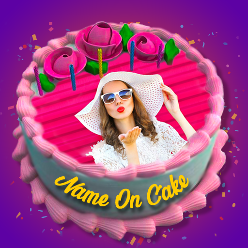 Name Photo On Birthday Cake - Birthday Photo Frame icon