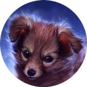 Pretty puppy live wallpaper icon