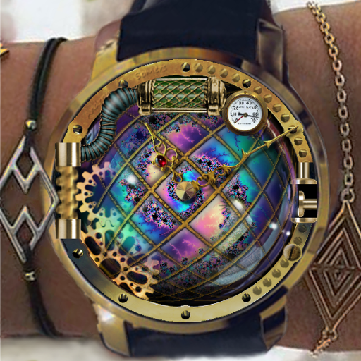 Steam Punk Clock Skin أيقونة