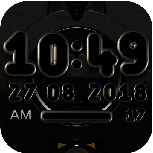 TYCOON gold Digital Clock Widget أيقونة