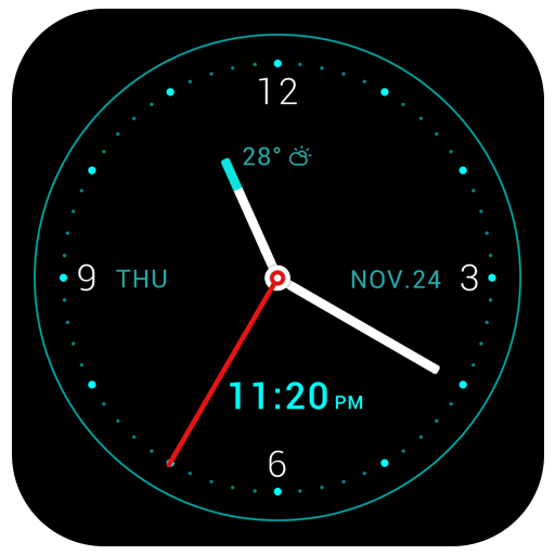 Black Watchface Live Wallpaper icon