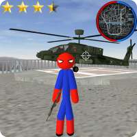 Stickman Spider Rope Hero Gangstar City