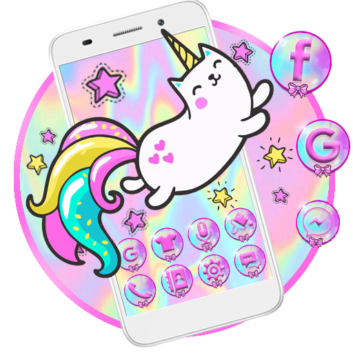 Cute Unicorn Cat Themes Live Wallpapers icon