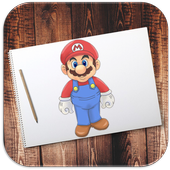 How to Draw Super Mario icon