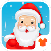 Happy New Year 2018 - Santa Theme icon