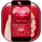 Keyboard Red Apple 8 Baru on 9Apps