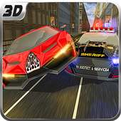 Rápido Police Car Chase 3D