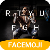 Muscle Lift Emoji Keyboard Theme for Messenger icon