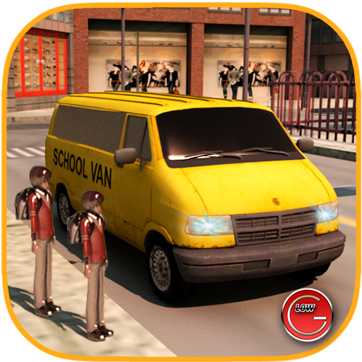 School Van Driver Simulator 3D icon