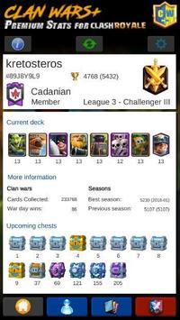 Clan Wars  Premium Stats for Clash Royale screenshot 3